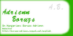 adrienn boruzs business card